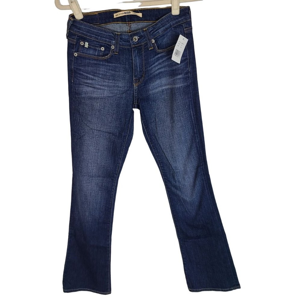 Big Star 1974 Womens 26P Blue Dark Wash Denim Sarah Slim Bootcut Jeans NWT